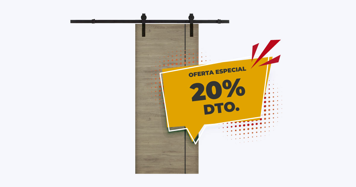 puerta corredera con descuento
