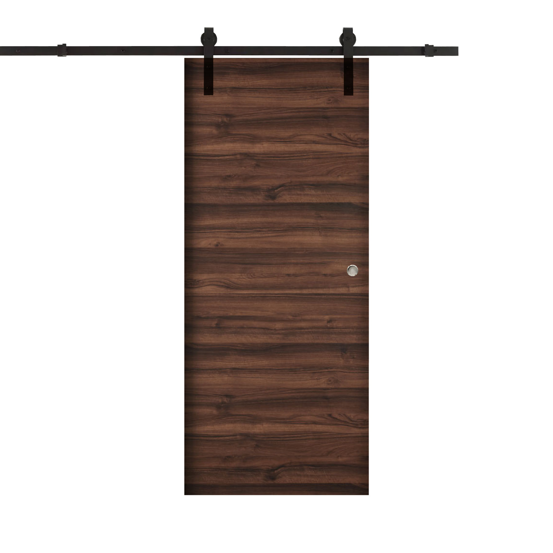 puerta corredera nogal selva lisa X1000 laminado