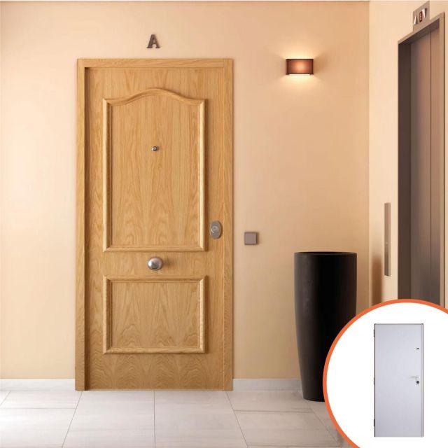 puerta acorazada roble provenzal