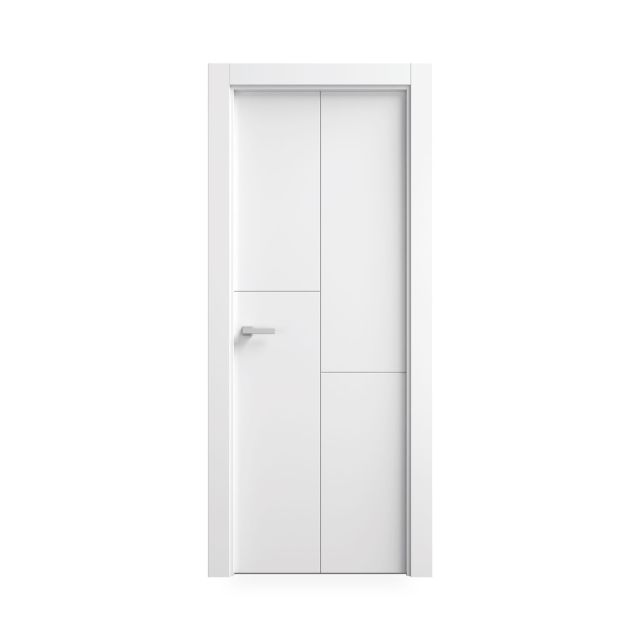 puerta blanca 3 rayas